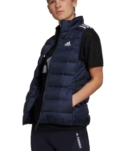 Promo ???? Mode- Lifestyle Femme Adidas Doudoune Sans Manches Femme Adidas Essentials BLEU ✔️ -ADIDAS Store 13d578ceccf1400b87af7b7e78bc89dd