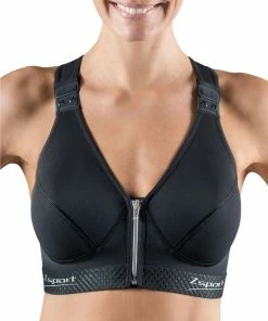 Tout neuf ✔️ Brassière Fort Maintien Multisport Femme ZSPORT ZBRA SILVER ✔️