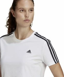Meilleure affaire ???? TEE ???? SHIRT MC Multisport Femme ADIDAS CROP 3 BANDES ???? -ADIDAS Store 1490605 8968057847838