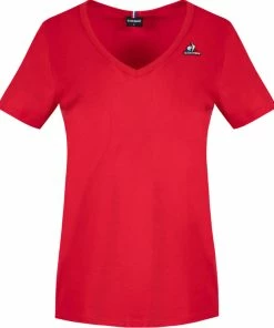 Meilleure affaire ⭐ TEE ???? SHIRT MC Multisport Femme LE COQ SPORTIF ESS SS Col V N°1 ????
