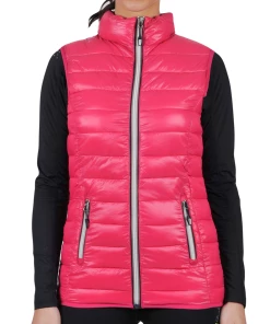 Vente flash ✔️ Mode- Lifestyle Femme Peak Mountain Peak Mountain - Doudoune Fine Sans Manches Femme Acota-fushia ROSE ⌛ -ADIDAS Store 1bc35e580bb1499abc8dc45471b6ff27