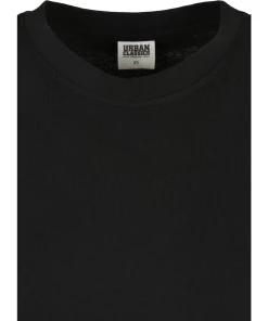 Grosses soldes ???? Mode- Lifestyle Femme Urban Classics T-shirt Robe Femme Urban Classics Organic Oversized Slit NOIR ????
