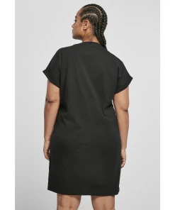 Acheter ???? Mode- Lifestyle Femme Urban Classics Robe T-shirt Femme Urban Classics Cut On (grandes Tailles) NOIR ????