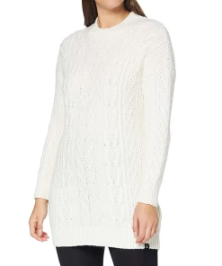Budget ✔️ Mode- Lifestyle Femme Superdry Robe Pull Blanche Femme Superdry Florence Cable BLANC ????