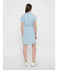 Remise ???? Mode- Lifestyle Femme Noisy May Robe Femme Noisy May Nmvera Tencel BLEU ???? -ADIDAS Store 40a8fc81a7e248a191c78094af2a43f7