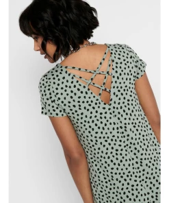 Budget ???? Mode- Lifestyle Femme Only Robe Femme Only Bera Dos Lacet VERT ????