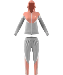 Promo ???? Fitness Femme Adidas Survêtement Femme Adidas Sportswear Colorblock ROSE ???? -ADIDAS Store 6cb0ba6864de4fb080599883a82bc502