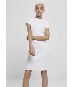 Tout neuf ???? Mode- Lifestyle Femme Urban Classics Robe Femme Urban Classics Rib (grandes Tailles) BLANC ???? -ADIDAS Store 7b99e8d0728e40f388e2dc3ad758a61b