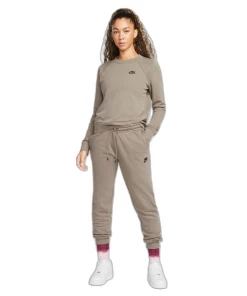 Promo ???? Mode- Lifestyle Femme Nike Jogging En Molleton Femme Nike Sportswear Essential GRIS ✔️ -ADIDAS Store 7dbf1f1609444a56a6513689d9d9af99