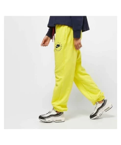 Nouveau ???? Mode- Lifestyle Femme Nike Nike W Nsw Nsp Pant Flc Ft Bf JAUNE ???? -ADIDAS Store 8d836461e2614b9c8439324afb03fb7f