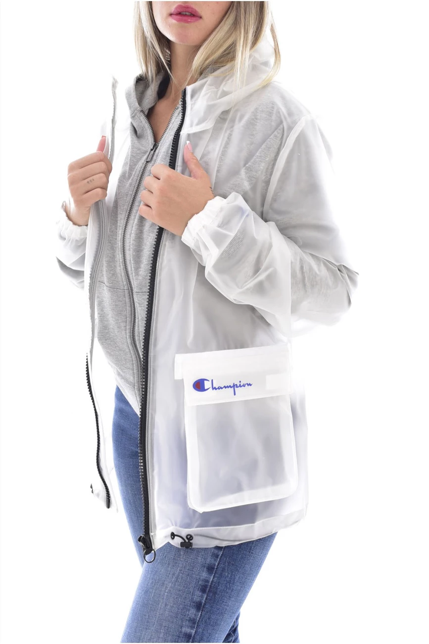 Sortie ???? Loisirs Femme Champion Imperméable Transparent À Logo - Champion - Femme BLANC ⭐ 5 Sortie ???? Loisirs Femme Champion Imperméable Transparent À Logo - Champion - Femme BLANC ⭐ – Image 3