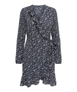 De gros ???? Mode- Lifestyle Femme Only Robe Femme Only Carly Wrap Manches Longues BLEU ???? -ADIDAS Store 9923acccdc8541b2b06d3753f50ae1b4 2