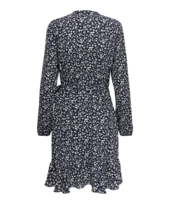 De gros ???? Mode- Lifestyle Femme Only Robe Femme Only Carly Wrap Manches Longues BLEU ???? -ADIDAS Store 9e3fd671c7814ad1b779bca3a58a4c01