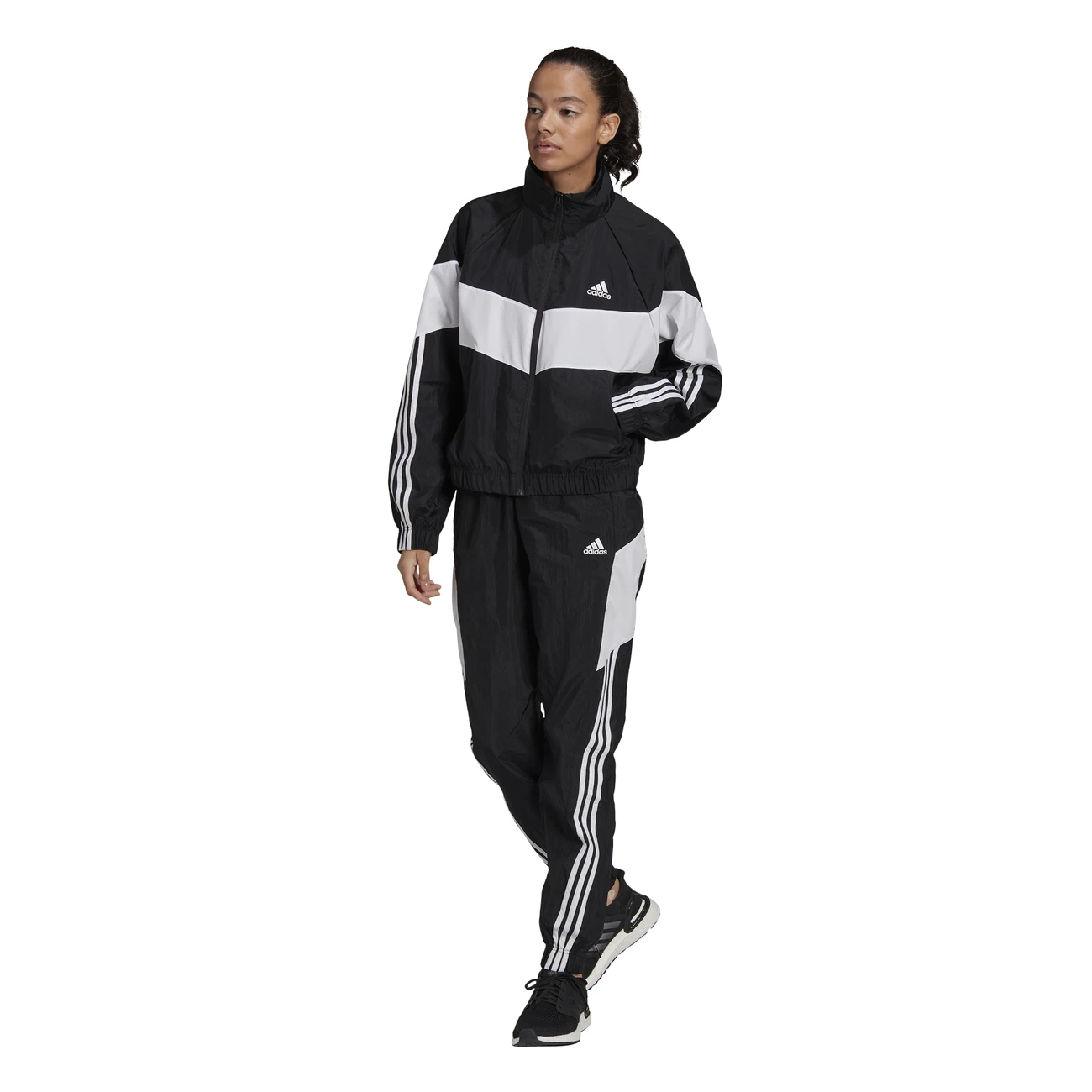 Le moins cher ???? Fitness Femme Adidas Survêtement Femme Adidas Sportswear Game Time NOIR ???? 4 Le moins cher ???? Fitness Femme Adidas Survêtement Femme Adidas Sportswear Game Time NOIR ???? – Image 2