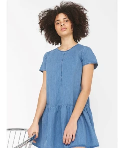 Promo ???? Mode- Lifestyle Femme Noisy May Robe Femme Noisy May Nmemilia BLEU ????