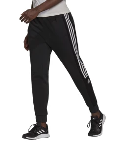 Coupon ???? Fitness Femme Adidas Pantalon Femme Adidas Essentials Colorblock Block Cut 3-stripes Regular Tapered NOIR ????