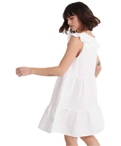 Meilleure vente ???? Mode- Lifestyle Femme Superdry Superdry Tinsley Tired Robe Femme BLANC ???? -ADIDAS Store c59d31494c08482db89beadd545470f9