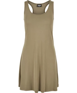 Remise ❤️ Mode- Lifestyle Femme Urban Classics Urban Classics Ladies - Short Racer Back Modal Robe VERT ???? -ADIDAS Store c8a3c6cfb70a4654be60cdff75518a98