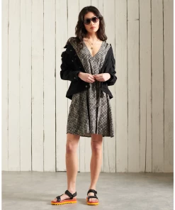 Le moins cher ???? Mode- Lifestyle Femme Superdry Robe Bohème Femme Superdry NOIR ???? -ADIDAS Store d1ec27266ab34aedbcac869788fe16eb