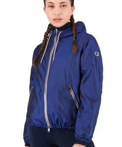 Top 10 ???? Loisirs Femme Champion Veste Légère À Logo Patché - Champion - Femme BLEU ???? -ADIDAS Store dba32fa446e84ac881e10bbdaec22618