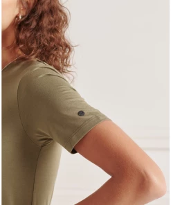 Meilleure affaire ✨ Mode- Lifestyle Femme Superdry Robe T-shirt Avec Cordon De Serrage Femme Superdry Ecovero VERT ⌛ -ADIDAS Store e1f46f13adb94f81ae8cf8b7794c3093