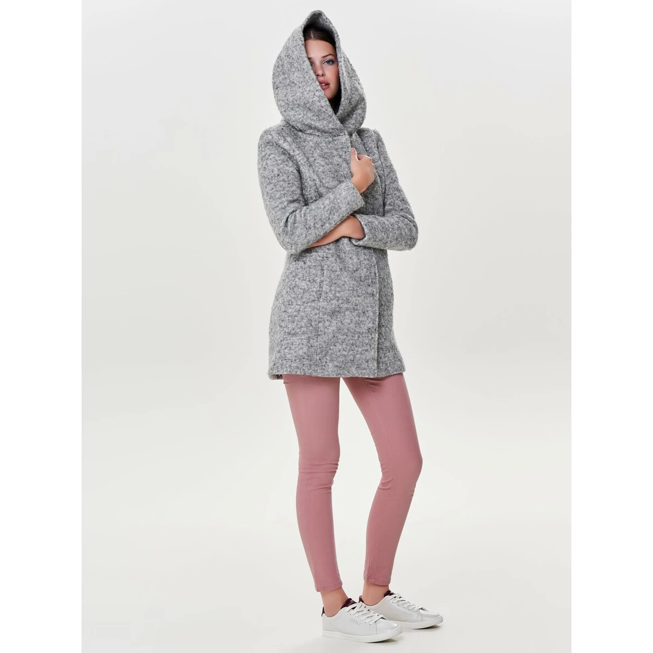 Bon marché ???? Mode- Lifestyle Femme Only Manteau Femme Only Sedona Boucle GRIS ???? 6 Bon marché ???? Mode- Lifestyle Femme Only Manteau Femme Only Sedona Boucle GRIS ???? – Image 4